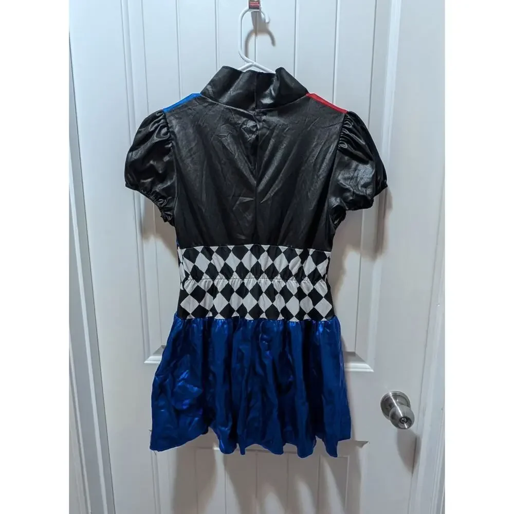DC Comics Lil Harlequin Girls Dress Up Halloween Costume Cosplay Size XL